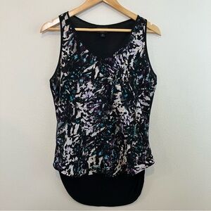 Abstract Print Sleeveless Tank Top